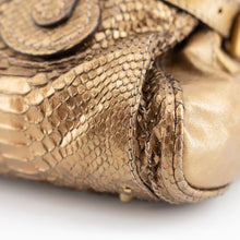 Load image into Gallery viewer, Chloé Paddington Hobo Snake Metallic Bronze Brown Gold Python Skin Leather Shoulder Bag