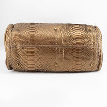 Load image into Gallery viewer, Chloé Paddington Hobo Snake Metallic Bronze Brown Gold Python Skin Leather Shoulder Bag