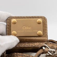 Load image into Gallery viewer, Chloé Paddington Hobo Snake Metallic Bronze Brown Gold Python Skin Leather Shoulder Bag