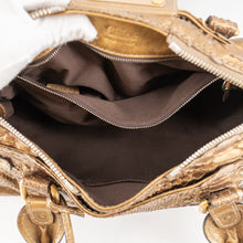 Load image into Gallery viewer, Chloé Paddington Hobo Snake Metallic Bronze Brown Gold Python Skin Leather Shoulder Bag