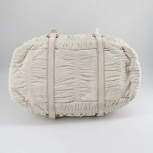 Load image into Gallery viewer, Prada Taupe Gaufre Pleated Two-Way Satchel Tote Bag TWS