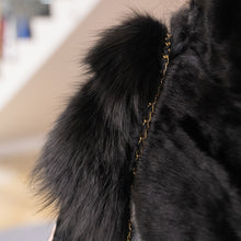 Load image into Gallery viewer, VTO black mink vest