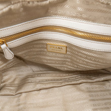 Load image into Gallery viewer, Prada Taupe Gaufre Pleated Two-Way Satchel Tote Bag TWS