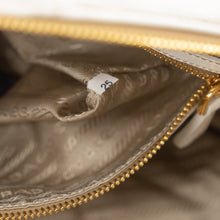 Load image into Gallery viewer, Prada Taupe Gaufre Pleated Two-Way Satchel Tote Bag TWS