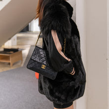 Load image into Gallery viewer, VTO black mink vest