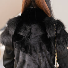 Load image into Gallery viewer, VTO black mink vest