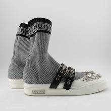 Load image into Gallery viewer, Miu Miu Lurex Knit Hi-top Sneakers TWS