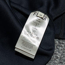 Load image into Gallery viewer, Fendi Black Neoprene Reflective Karlito Detailed Hoodie TWS