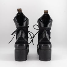 Load image into Gallery viewer, Louis Vuitton Black Suede combat boots