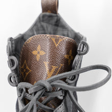 Load image into Gallery viewer, Louis Vuitton Black Suede combat boots