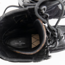 Load image into Gallery viewer, Louis Vuitton Black Suede combat boots