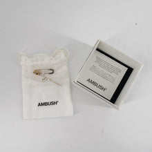 Load image into Gallery viewer, Ambush Rose Charm Safety Pin Mono Earring