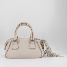 Load image into Gallery viewer, Chanel white leather LAX tassel handbag