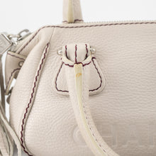 Load image into Gallery viewer, Chanel white leather LAX tassel handbag