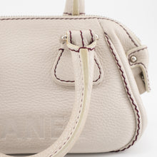 Load image into Gallery viewer, Chanel white leather LAX tassel handbag