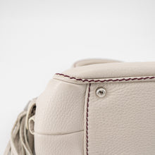Load image into Gallery viewer, Chanel white leather LAX tassel handbag