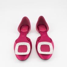 Load image into Gallery viewer, Roger Vivier Pink Ballerine Chips Crystal Flats POP