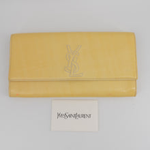 Load image into Gallery viewer, Yves Saint Laurent yellow leather clutch TWS pop