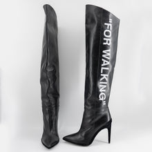 Load image into Gallery viewer, Off White FOR WALKING over knee boots