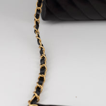 Load image into Gallery viewer, Chanel Black Chevron Quilted Calfskin Leather and Lizard Coco Handle Bag