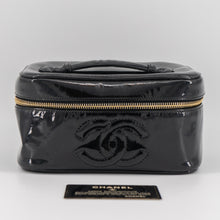 Load image into Gallery viewer, CHANEL patent leather vanity bag