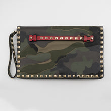 Load image into Gallery viewer, Valentino Bag Rockstud Camouflage Clutch