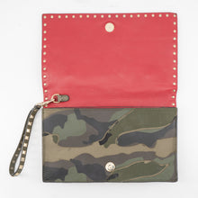 Load image into Gallery viewer, Valentino Bag Rockstud Camouflage Clutch