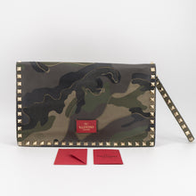 Load image into Gallery viewer, Valentino Bag Rockstud Camouflage Clutch