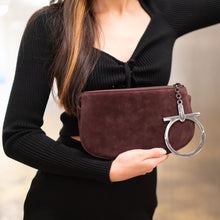 Load image into Gallery viewer, Salvatore Ferragamo Gancini velvet handbag