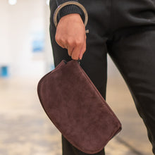 Load image into Gallery viewer, Salvatore Ferragamo Gancini velvet handbag