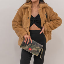 Load image into Gallery viewer, Valentino Bag Rockstud Camouflage Clutch
