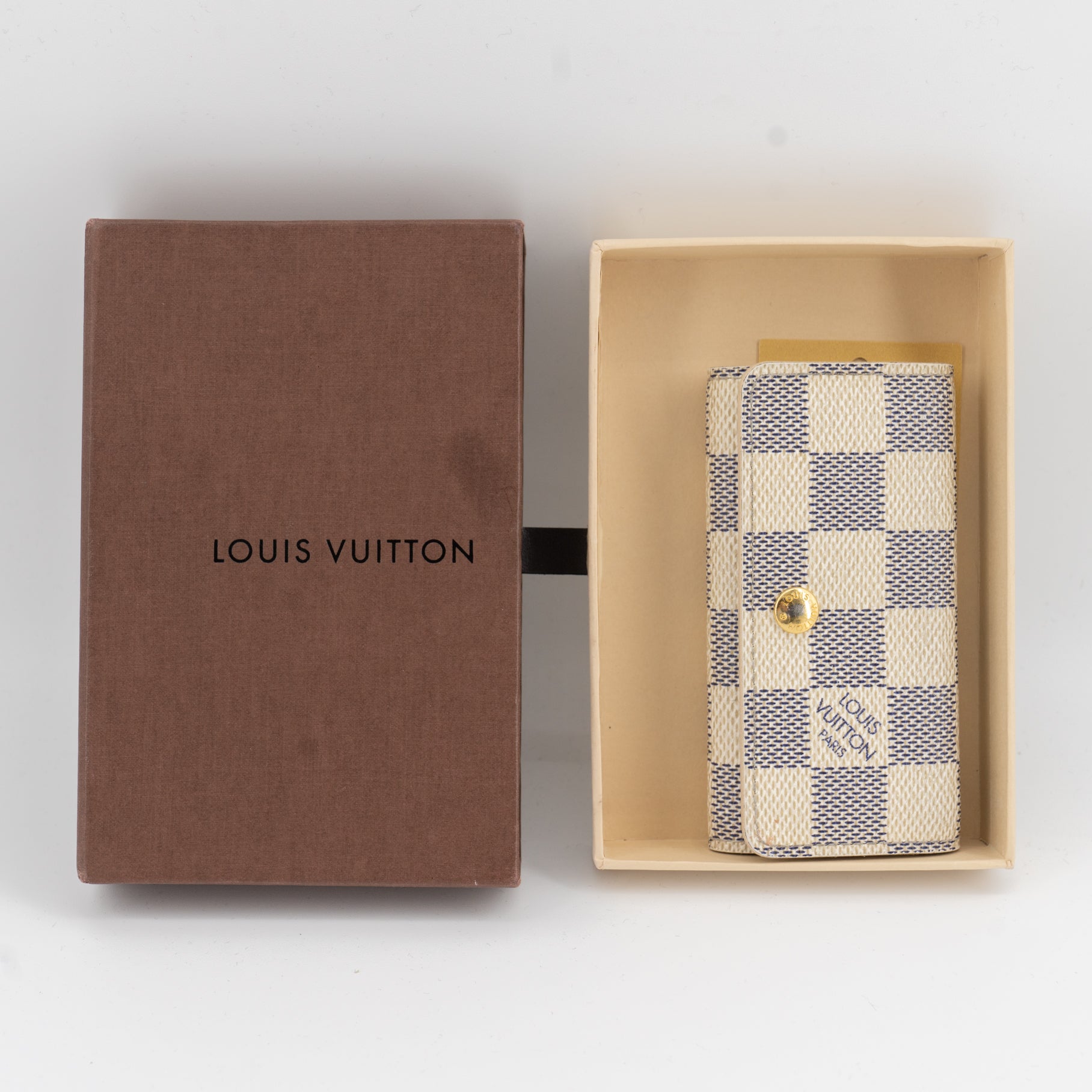 Louis Vuitton Damier Azur 4 Key Holder