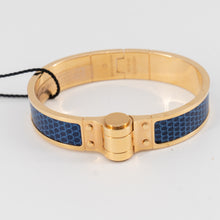 Load image into Gallery viewer, Hermes lizard hinged bracelet