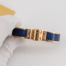 Load image into Gallery viewer, Hermes lizard hinged bracelet