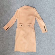 Load image into Gallery viewer, Burberry Camel hair Draped Front Coat
