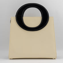 Load image into Gallery viewer, Christian Dior Vintage cream and black handbag with circular handles