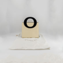 Load image into Gallery viewer, Christian Dior Vintage cream and black handbag with circular handles