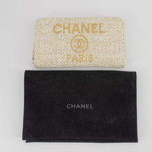 Load image into Gallery viewer, Chanel Canvas Deauville Large Zip Around Wallet
