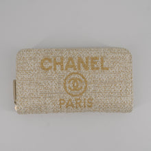 Load image into Gallery viewer, Chanel Canvas Deauville Large Zip Around Wallet