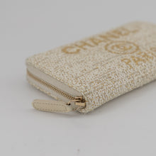 Load image into Gallery viewer, Chanel Canvas Deauville Large Zip Around Wallet