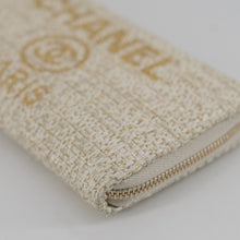 Load image into Gallery viewer, Chanel Canvas Deauville Large Zip Around Wallet