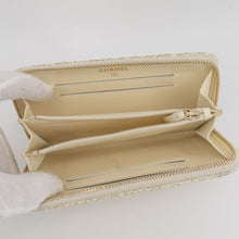 Load image into Gallery viewer, Chanel Canvas Deauville Large Zip Around Wallet