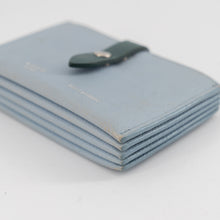 Load image into Gallery viewer, Celine Dusty Blue Grained Leather Accordeon Card Holder