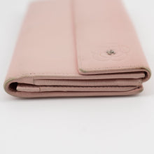Load image into Gallery viewer, Chanel Butterfly Camellia Bifold Long Wallet Pink