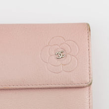 Load image into Gallery viewer, Chanel Butterfly Camellia Bifold Long Wallet Pink
