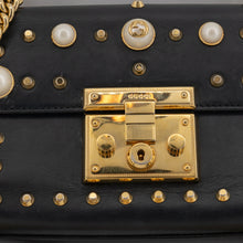 Load image into Gallery viewer, GUCCI Small Pearl Studded Padlock Shoulder Bag