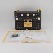 Load image into Gallery viewer, GUCCI Small Pearl Studded Padlock Shoulder Bag