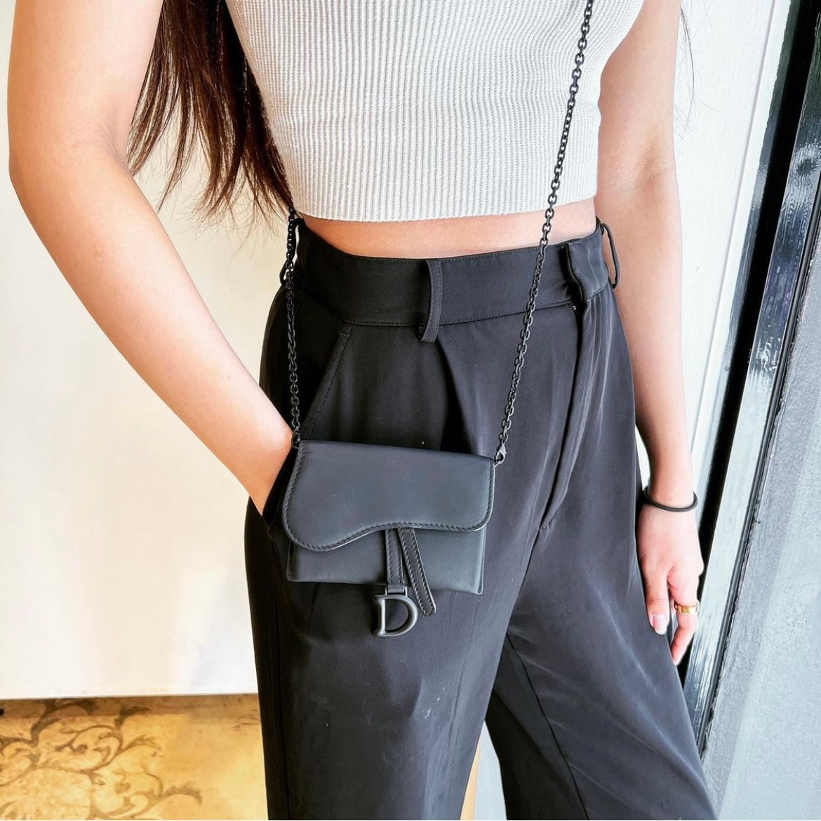 Dior saddle nano pouch price Clearance