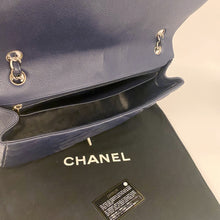 Load image into Gallery viewer, Chanel Navy Classic Flap Jumbo