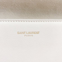 Load image into Gallery viewer, Yves Saint Laurent White Textured Leather Y-ligne Clutch